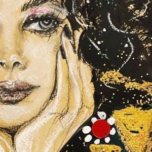 Mixed media original art .